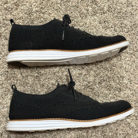 Cole Haan Black Knit Sneakers - Picture 1 of 5